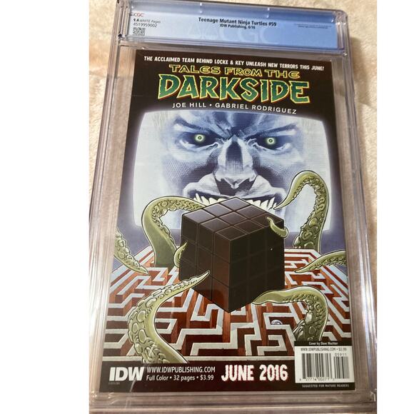 9.4 CGC Rating TEENAGE MUTANT NINJA TURTLES #59 Cover A IDW 2016  1st Printing - Picture 3 of 3